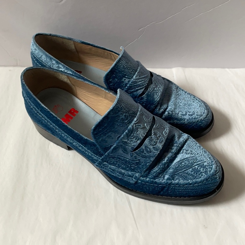 MR by Man Repeller Velvet Paisley Loafers
